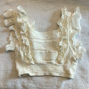 Surf Gypsy crocheted crop top.